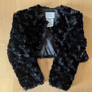 Faux Fur Toddler Shrug Jacket